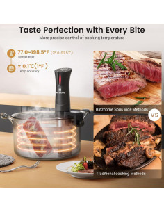 Máquina Sous Vide BLITZHOME 1100W Acero Inoxidable 15L 2