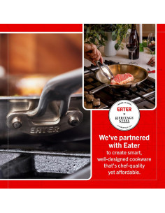 Sartén Heritage Steel 26.67 cm Acero Inoxidable Hecho en EE. UU. 2