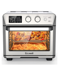 Freidora de Aire ECOWELL 26.4QT 15 en 1 Acero Inoxidable