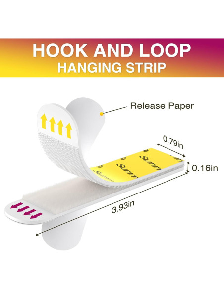 Tiras Adhesivas para Colgar Cuadros Summerbrite XL 40 Tiras