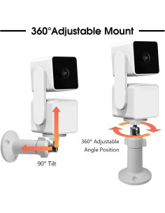 Soporte de pared GROLEBO para Wyze Cam Pan V3 - 4 Piezas 2