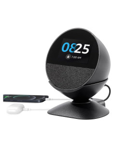 Soporte Ajustable para Echo Spot 2024 y Homepod Mini con Carga USB