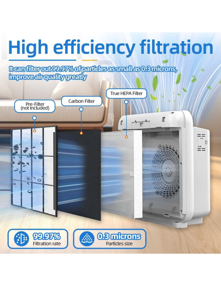 Filtro de Reemplazo HEPA Coway AP-1512HH + Carbono + Cepillo