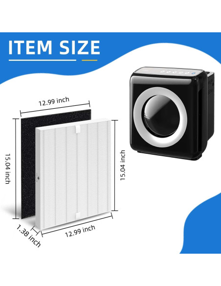 Filtro de Reemplazo HEPA Coway AP-1512HH + Carbono + Cepillo