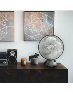 Ventilador Oscilante Vornado Silver Swan Niquel Cepillado 65W 2