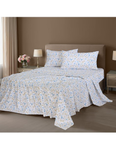 Juego de Sábanas Queen ZOYER 100% Algodón Costa Campestre 4 Piezas 2