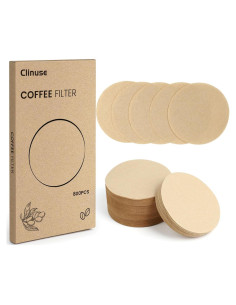 Filtros de Papel para Café Clinuse 800 Unidades 64 mm Sin Blanquear