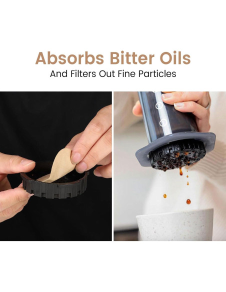 Filtros de Papel para Café Clinuse 800 Unidades 64 mm Sin Blanquear