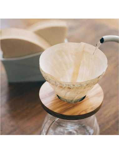 Filtros de Papel Natural Hario V60 Tamaño 02 - 10 Cajas de 40 Hojas