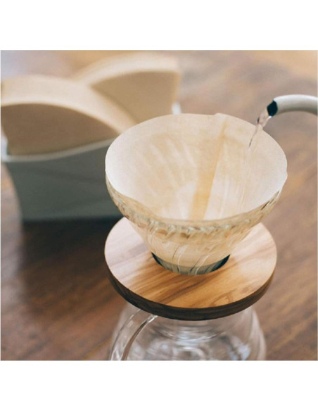 Filtros de Papel Natural Hario V60 Tamaño 02 - 10 Cajas de 40 Hojas