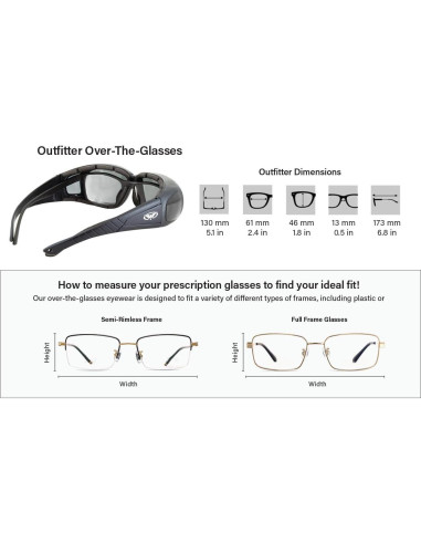 Gafas de Seguridad Global Vision Outfitter - 2 Pares con Lentes Claros y Amarillos