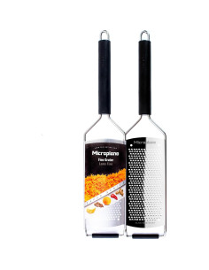 Rallador de Cocina Microplane Savor Fino Acero Inoxidable Negro 2