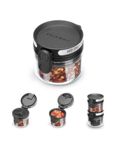 Dispensador de Aceite Dreamfarm Orlid Negro 100ml Vidrio