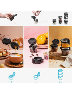 Dispensador de Aceite Dreamfarm Orlid Negro 100ml Vidrio 2