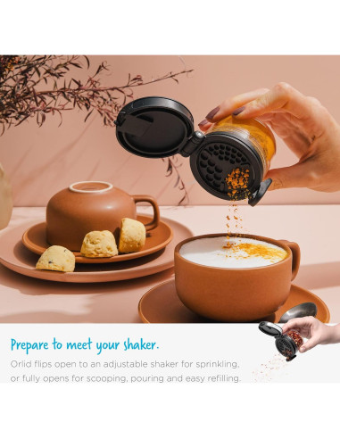 Dispensador de Aceite Dreamfarm Orlid Negro 100ml Vidrio