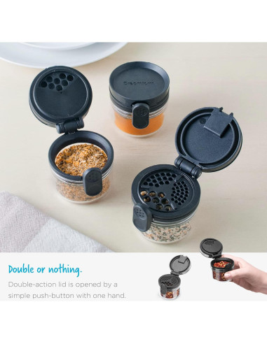 Dispensador de Aceite Dreamfarm Orlid Negro 100ml Vidrio