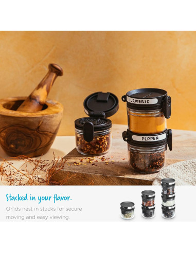 Dispensador de Aceite Dreamfarm Orlid Negro 100ml Vidrio