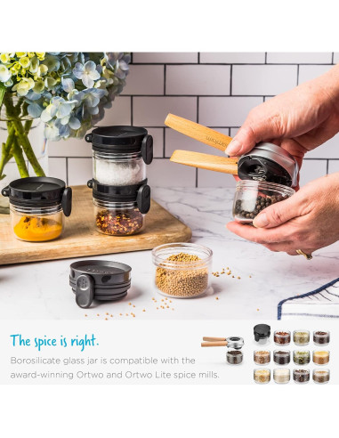 Dispensador de Aceite Dreamfarm Orlid Negro 100ml Vidrio