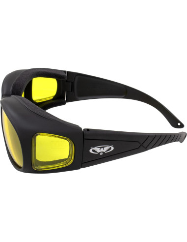 Gafas de Seguridad Global Vision Outfitter - 2 Pares con Lentes Claros y Amarillos