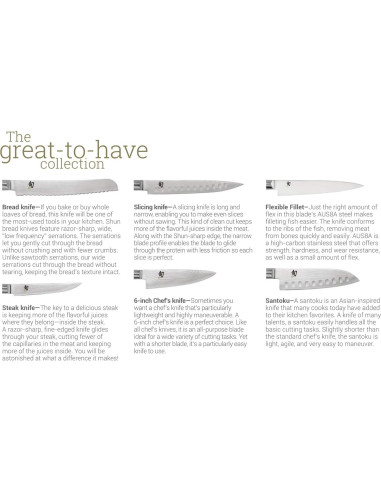 Conjunto de Tallado Shun Classic 2 Piezas - Cuchillo 22.86 cm