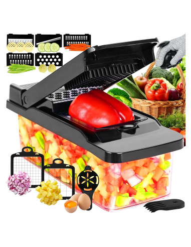 Cortador de Verduras Enleber QCQ002B Multifuncional 0.8kg