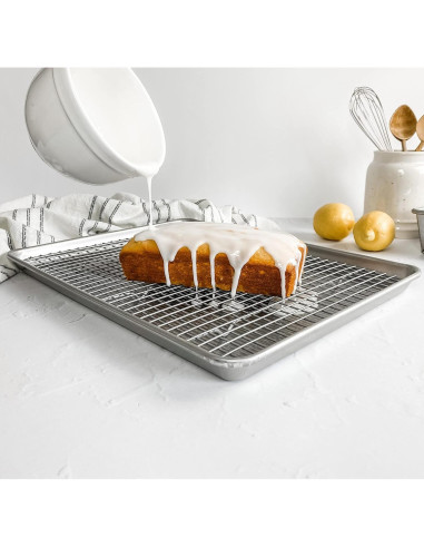 Bandeja para Hornear Media USA Pan + Rejilla Enfriadora