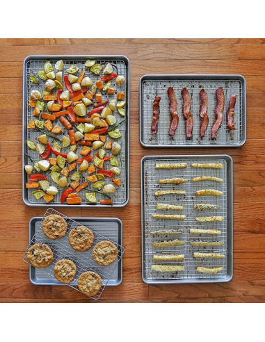 Bandeja para Hornear Media USA Pan + Rejilla Enfriadora