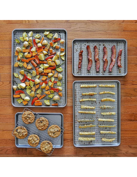 Bandeja para Hornear Media USA Pan + Rejilla Enfriadora