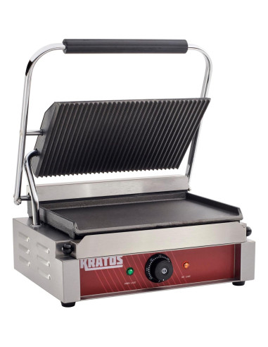 Grill Eléctrico Panini Kratos 29Y-022 35.56x22.86cm Acero Inoxidable