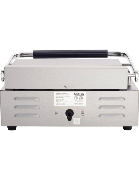 Grill Eléctrico Panini Kratos 29Y-022 35.56x22.86cm Acero Inoxidable