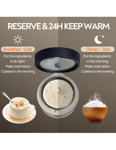 Cocinero de Arroz Mokero Bajo en Carbohidratos 2 Tazas