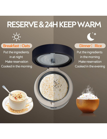 Cocinero de Arroz Mokero Bajo en Carbohidratos 2 Tazas