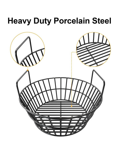 Cesta de Ceniza de Acero Porcelánico BMMXBI para Parrilla Grande