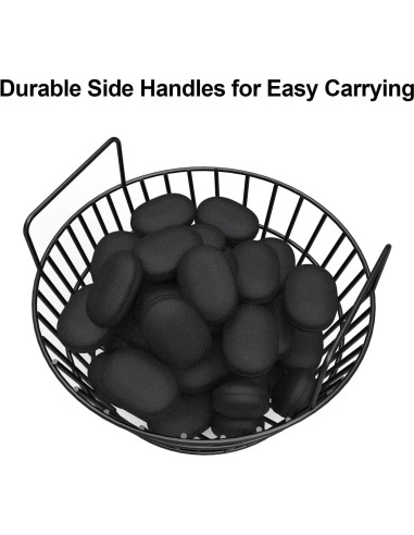 Cesta de Ceniza de Acero Porcelánico BMMXBI para Parrilla Grande