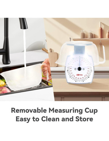 Balanza de Cocina Analógica Tada 5kg con Taza Medidora