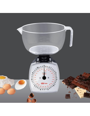 Balanza de Cocina Analógica Tada 5kg con Taza Medidora