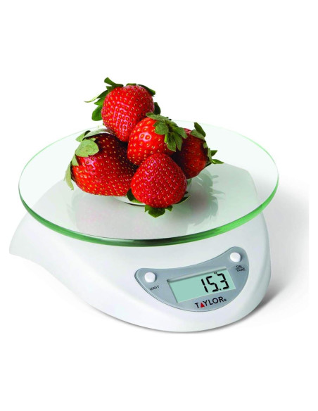 Báscula de Cocina Digital Taylor 5 kg con Plataforma de Vidrio