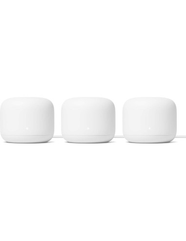 Router Google Nest WiFi 3 Pack Renovado 4x4 AC2200 613 m