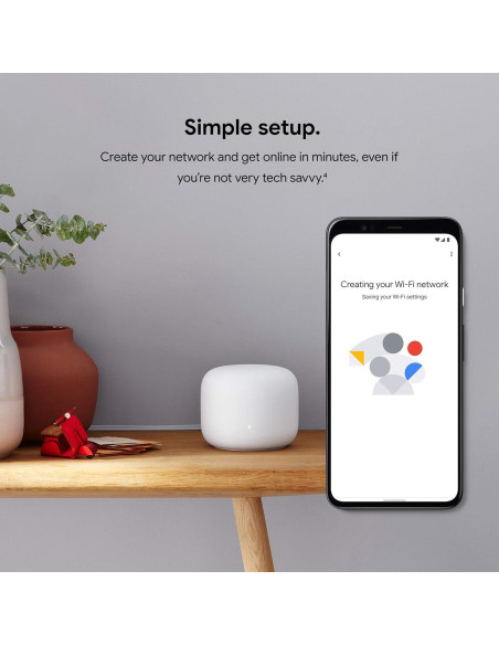 Router Google Nest WiFi 3 Pack Renovado 4x4 AC2200 613 m