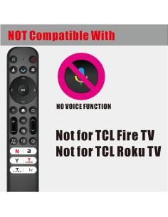 Control Remoto Universal TCL Google TV RC813 Sin Voz 61.88g 2