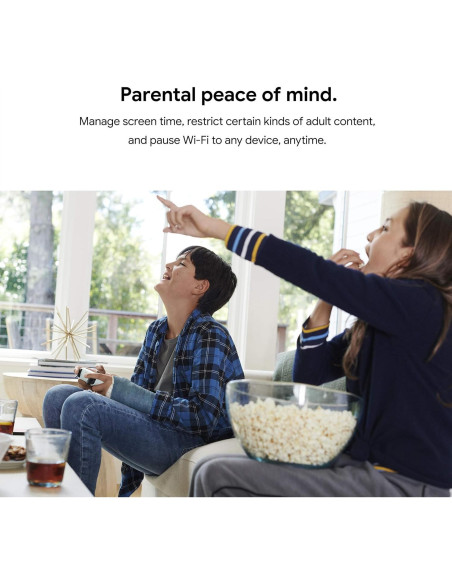 Router Google Nest WiFi 3 Pack Renovado 4x4 AC2200 613 m