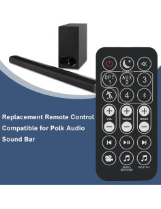 Control Remoto Reemplazo Polk Audio Surroundbar Signa S2 2