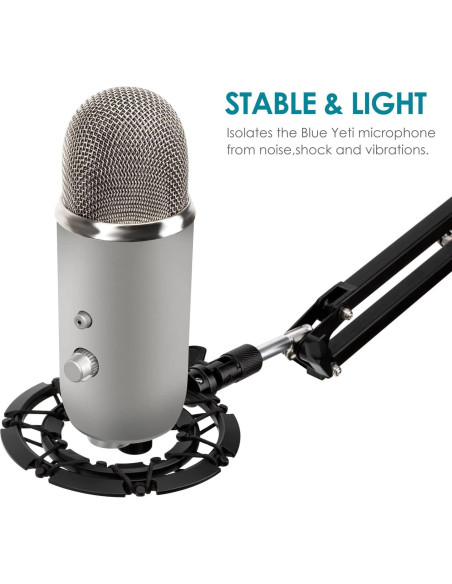 Soporte Antivibración Metal Blue Yeti - Aisla Ruido y Vibración