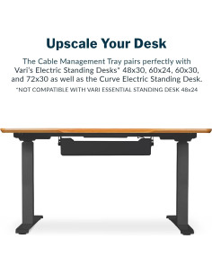 Bandeja de Gestión de Cables Vari - Organizador Negro 54.6 cm 2