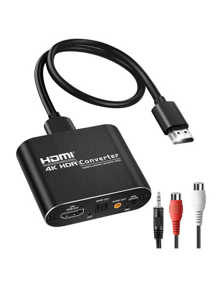 Extractor de Audio HDMI avedio links 4K 60Hz Toslink y 3.5mm