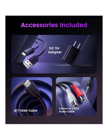 Extractor de Audio HDMI avedio links 4K 60Hz Toslink y 3.5mm