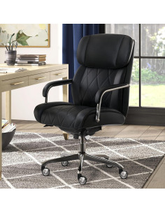 Silla de Oficina Ergonómica La-Z-Boy Sutherland Cuero Negro 2