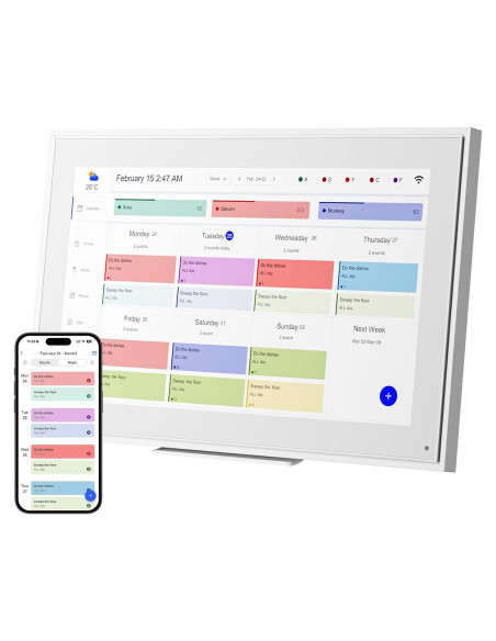 Calendario Digital de Pared LiviNGPAi 15.6" WiFi Full HD