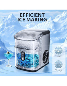 Fabricador de Hielo Nugget Antarctic Star 34Lbs/24H Acero Inoxidable 2