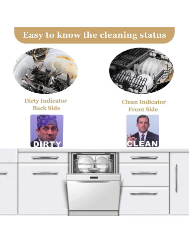 Imán Limpio Sucio DBlosp para Lavavajillas Reversible 10 cm